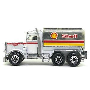 🦋 1981 Matchbox Superfast #56 Shell Peterbilt Tanker vintage 1/80 die cast car